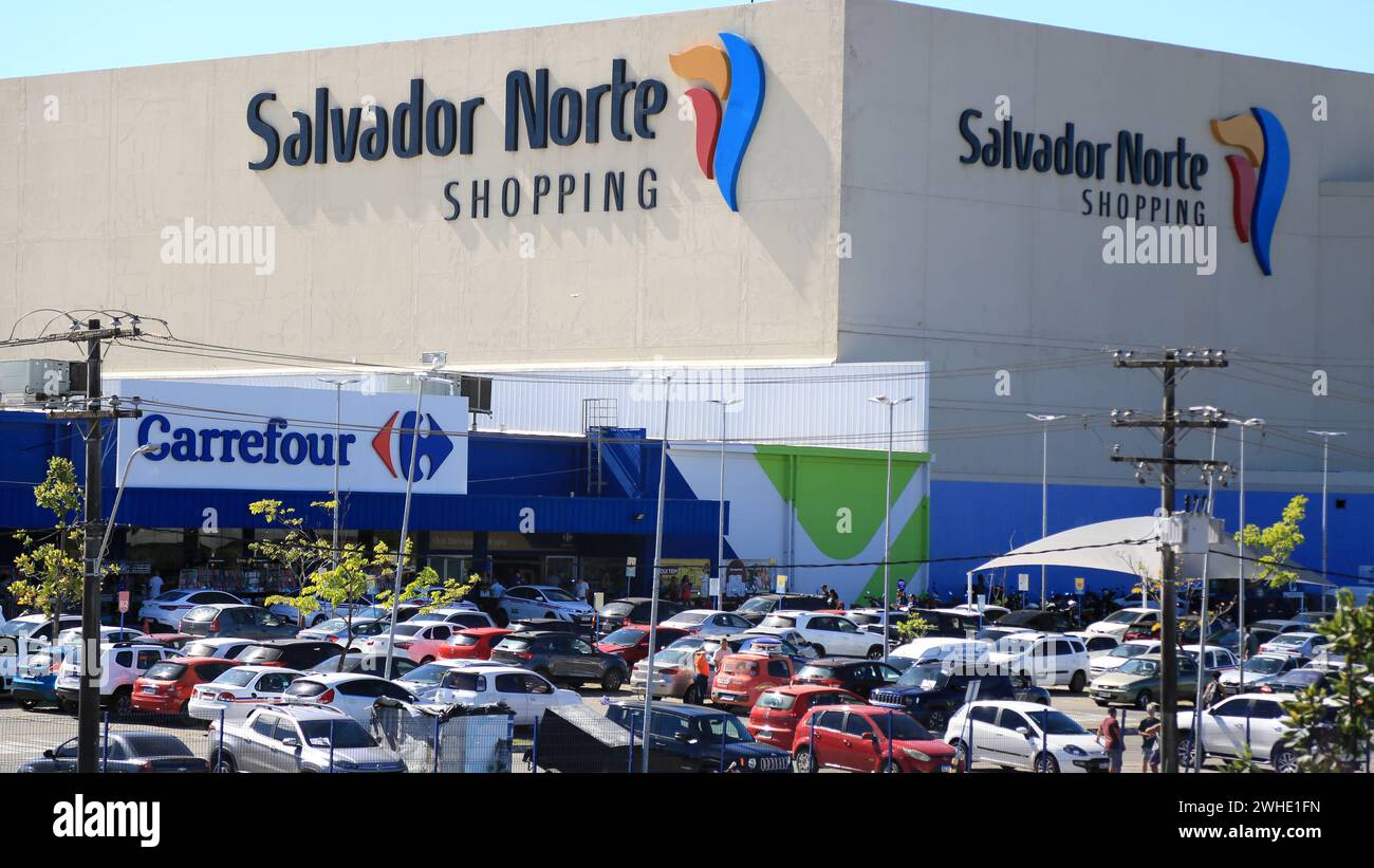 Salvador Norte Shopping salvador, bahia, brazil - january 12, 2024: facade of Salvador Norte Shopping in the city of Salvador. SALVADOR BAHIA BRAZIL Copyright: xJoaxSouzax 120124JOA4311283 Stock Photo