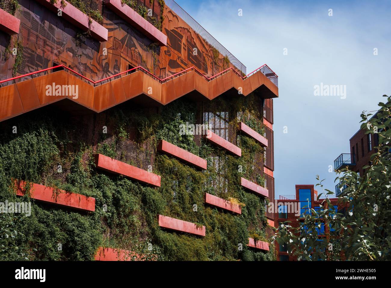 Illustration of White Vertical Gardening Scandinavian Style
