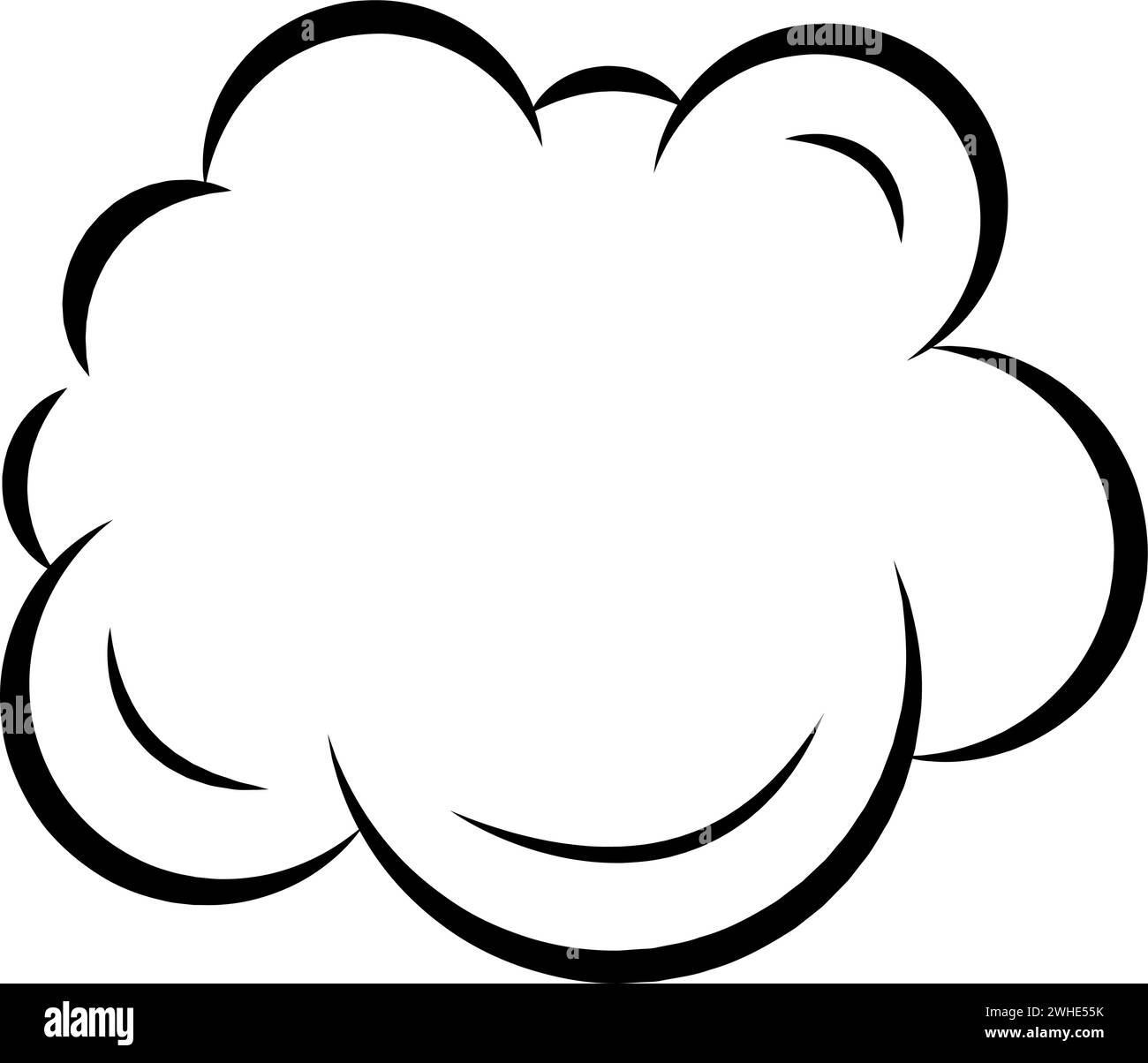 Isolated empty comic speech bubble Vector Stock Vector Image & Art - Alamy