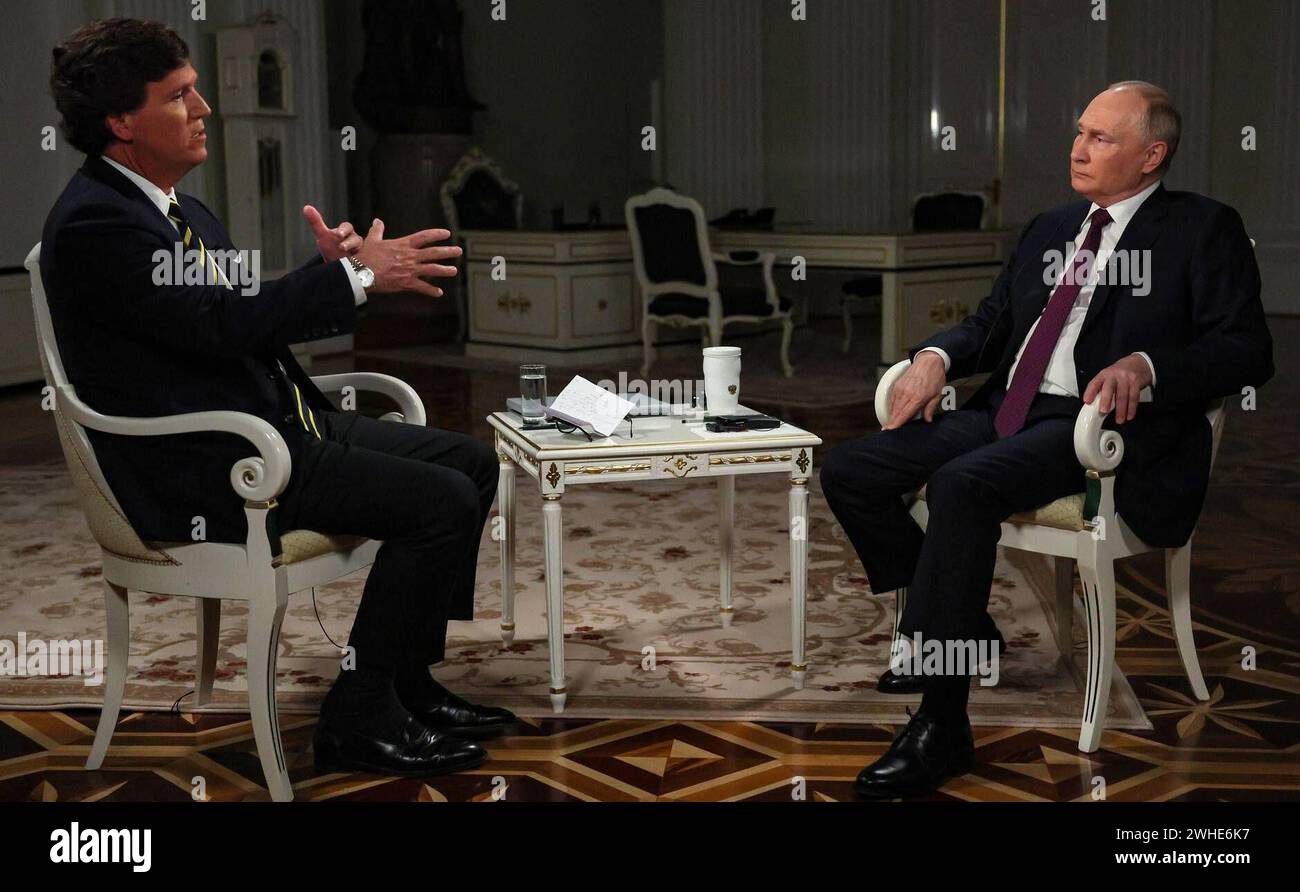 Russia s President Vladimir Putin gives an interview to US talk show ...
