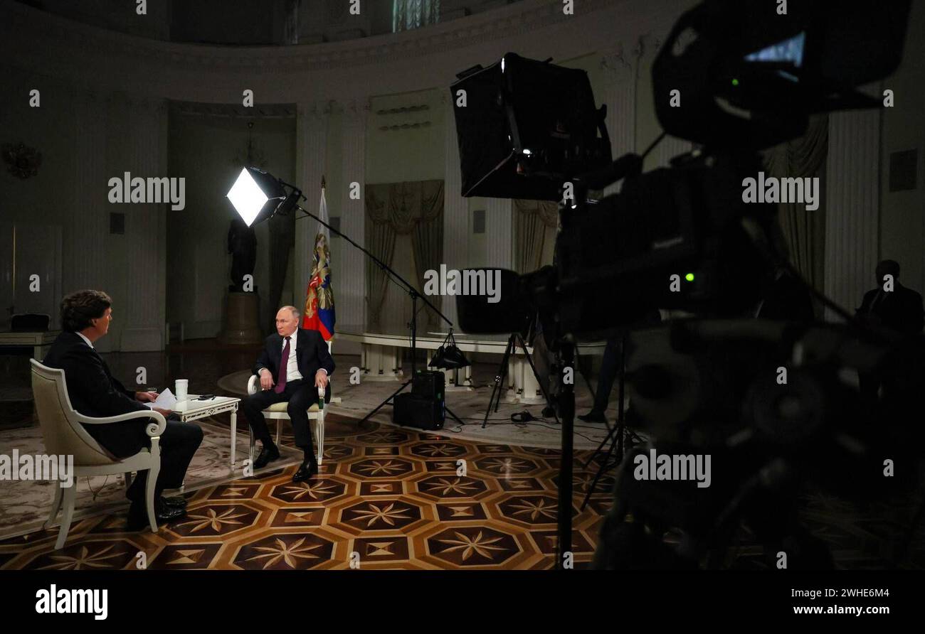 Russia s President Vladimir Putin gives an interview to US talk show ...