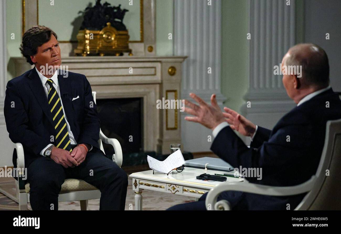 Russia s President Vladimir Putin gives an interview to US talk show ...