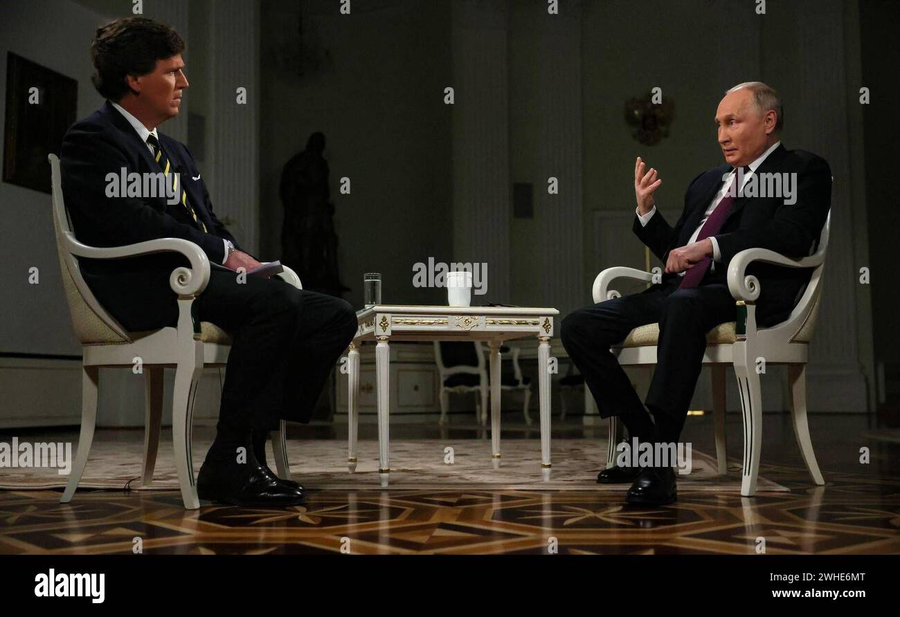 Russia s President Vladimir Putin gives an interview to US talk show ...