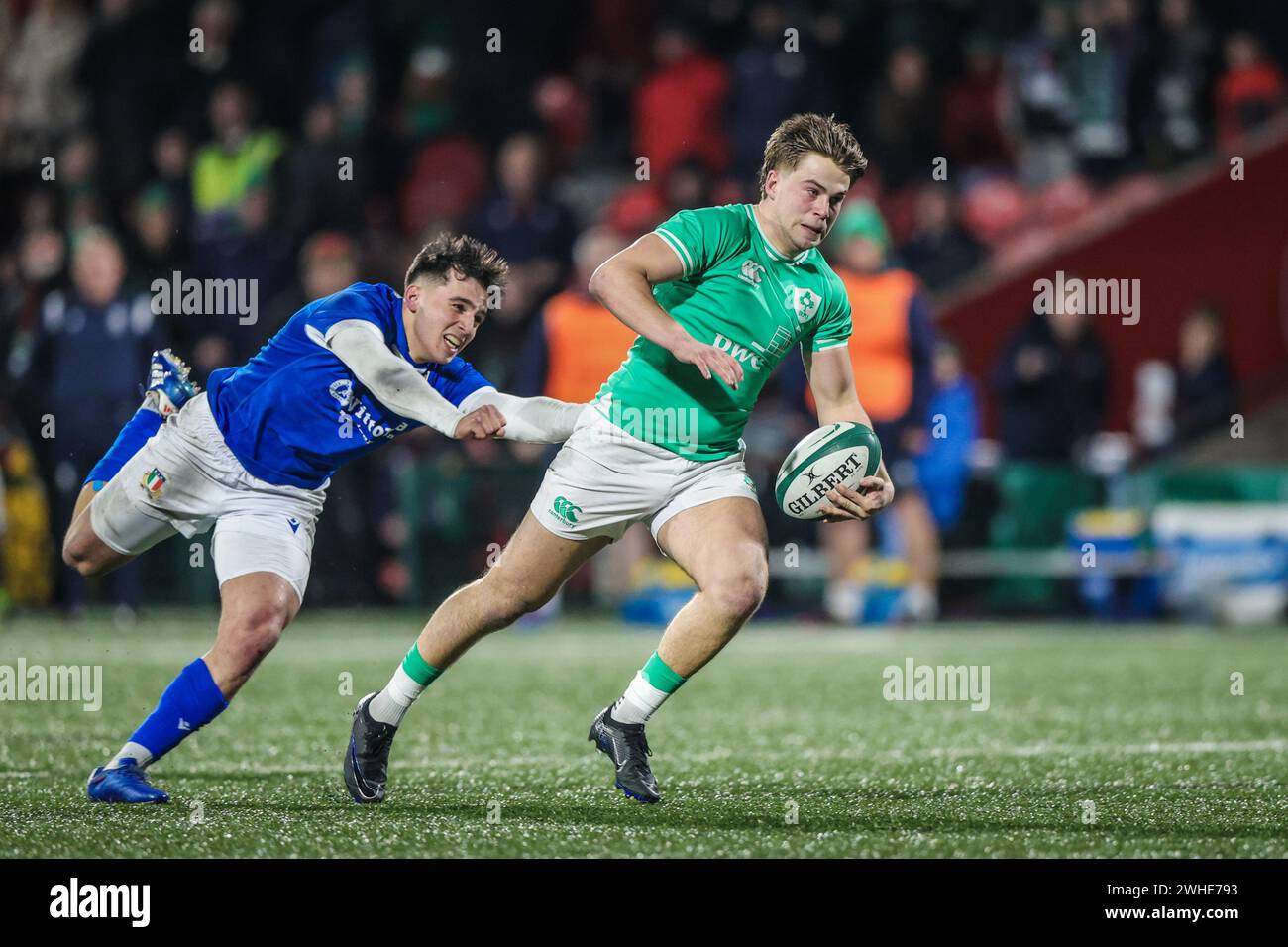 February 9th, 2024, Cork, Ireland Hugo McLaughlin of Ireland at the