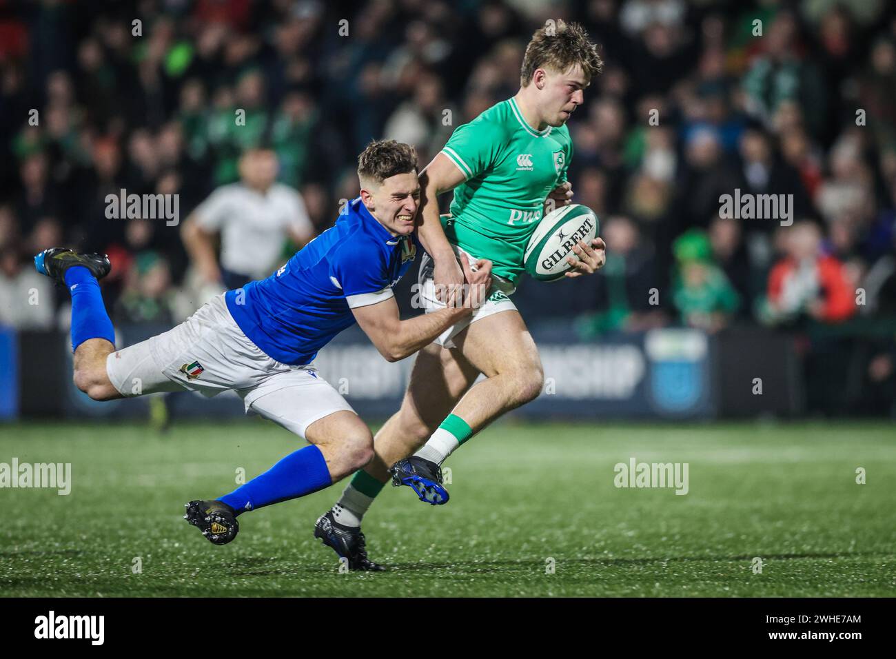 February 9th, 2024, Cork, Ireland Marco Scalabrin of Italy tries to