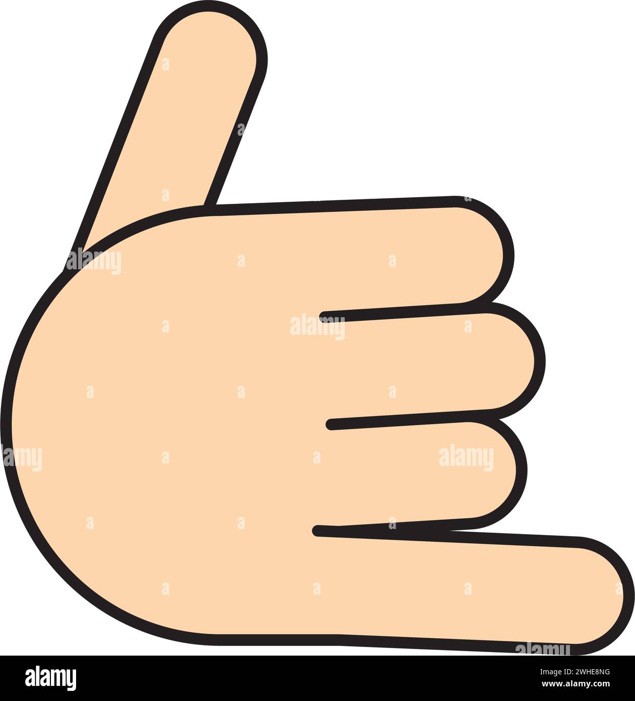 Isolated colored hand gesture icon Vector Stock Vector Image & Art - Alamy