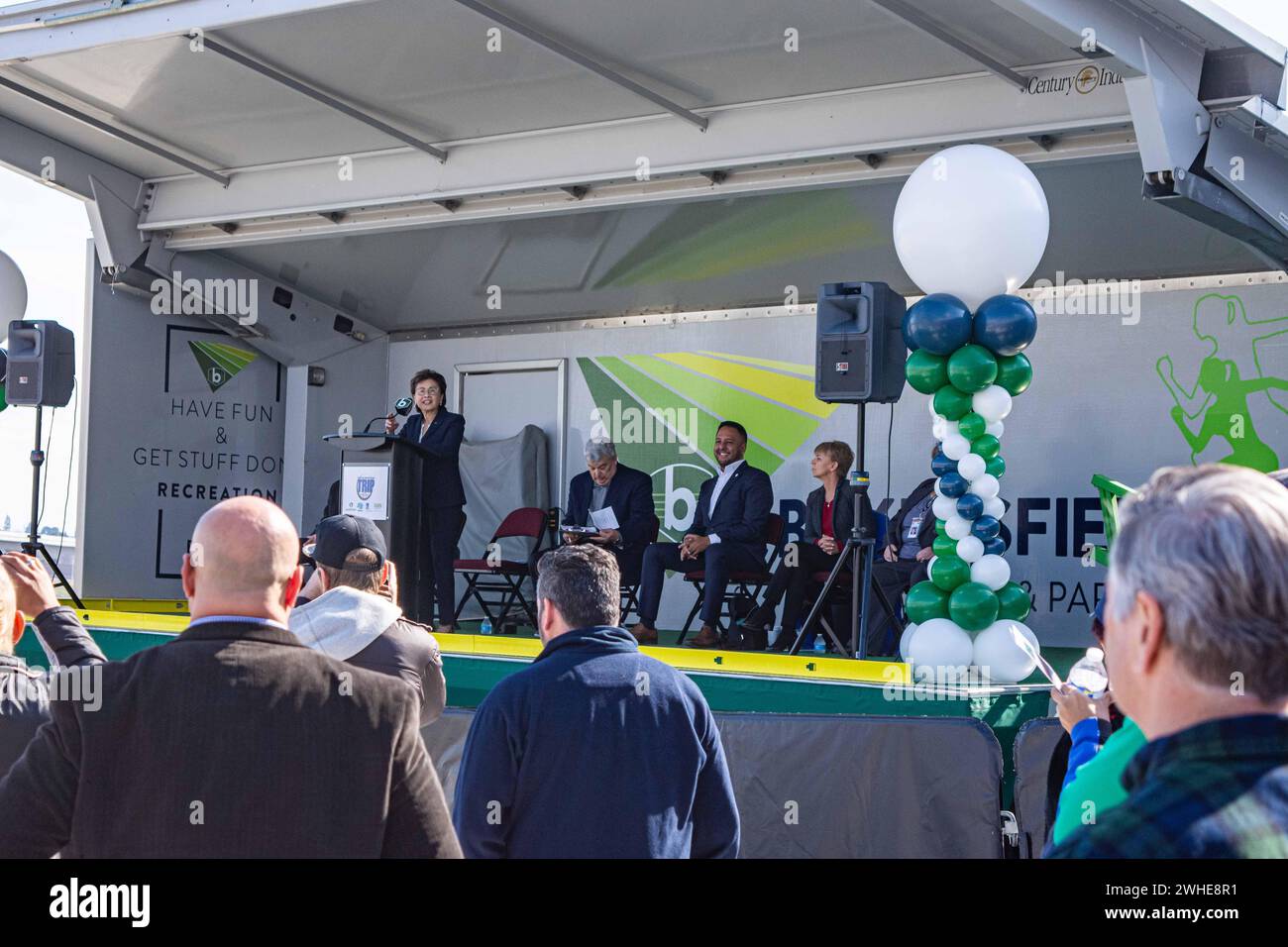 February 9, 2024, Bakersfield, California, USA Mayor Karen Goh speaks