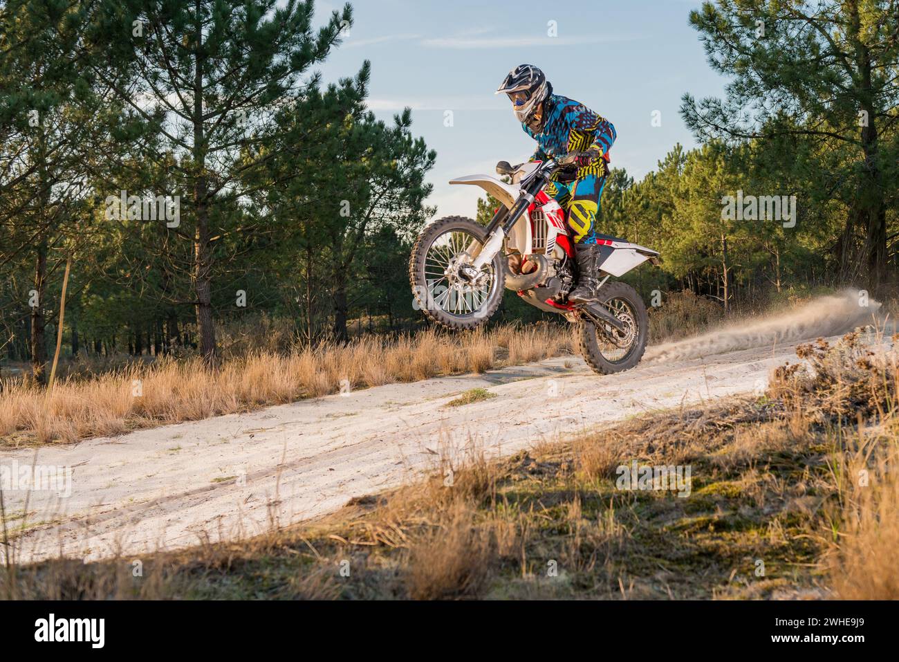 Enduro bike rider Stock Photo - Alamy