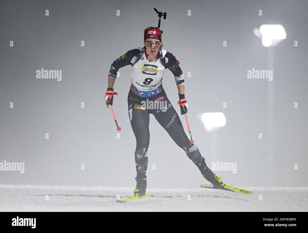 09 February 2024, Czech Republic, Nove Mesto Na Morave Biathlon, World