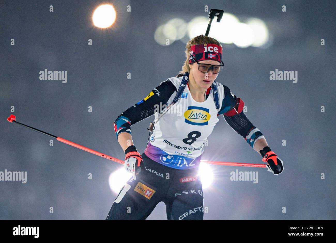 09 February 2025, Czech Republic, Nove Mesto Na Morave Biathlon, World