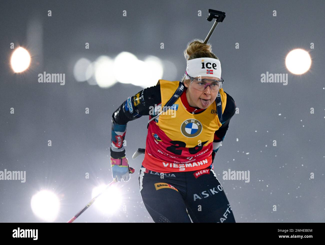 09 February 2024, Czech Republic, Nove Mesto Na Morave Biathlon, World