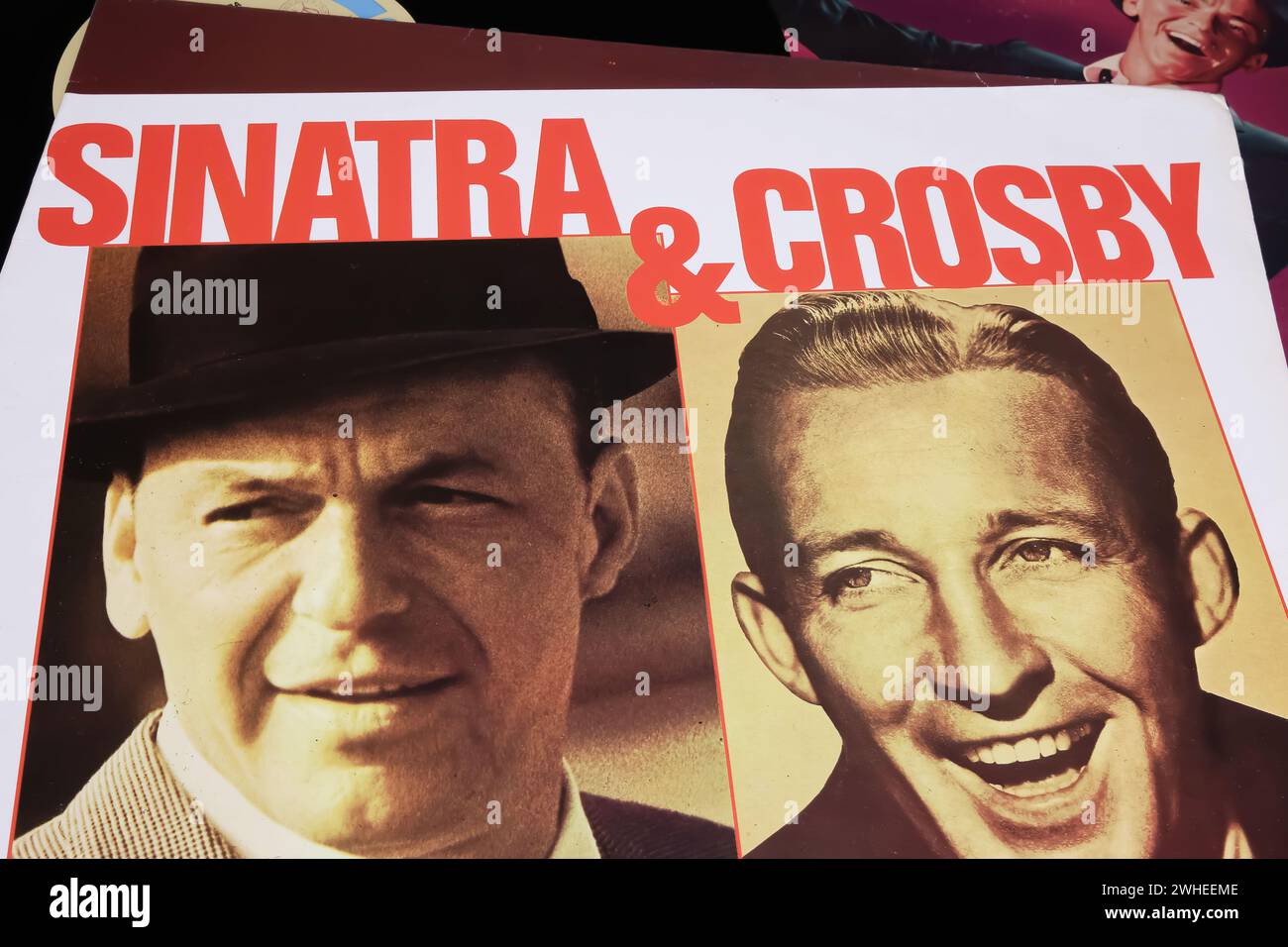 Viersen, Germany - January 9. 2024: Frank Sinatra and Bing Crosby  vinyl record album cover Stock Photo