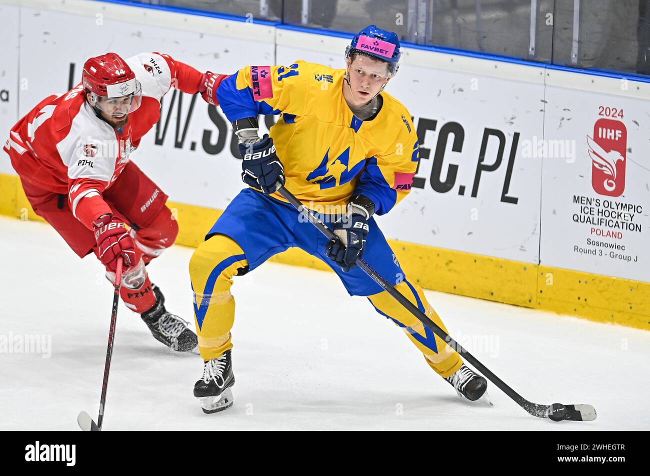 2025.02.09 Sosnowiec Hokej na lodzie Reprezentacja Mezczyzn Kadra IIHF