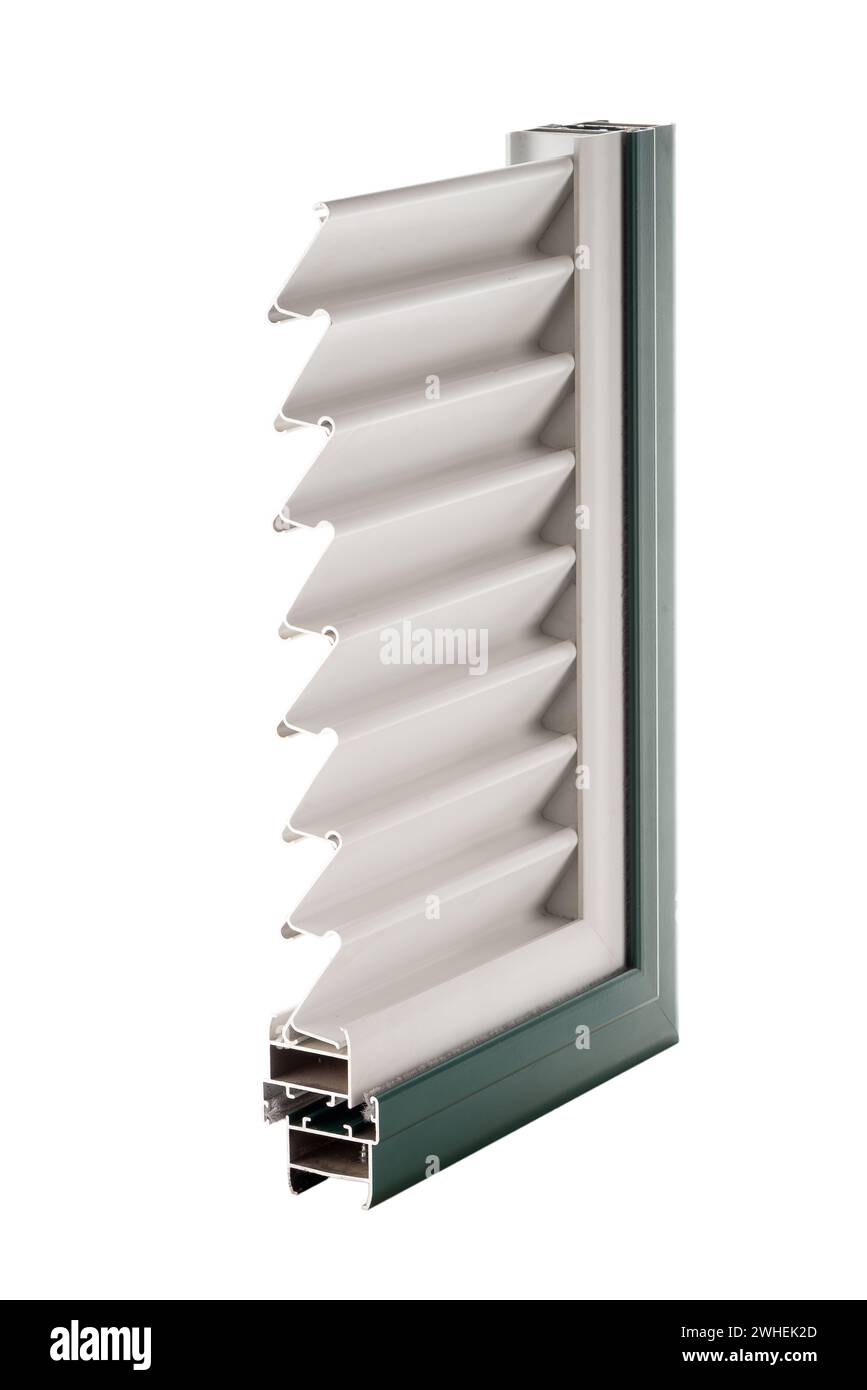 Aluminium window sample Stock Photo - Alamy