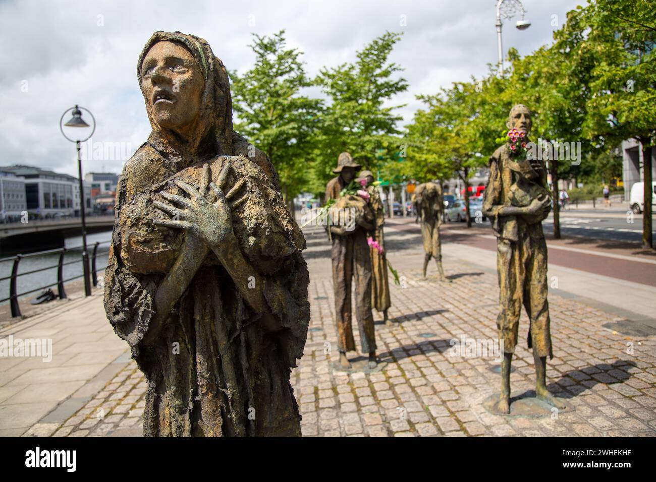 '11.07.2019, Ireland, County Dublin, Dublin - Famine Memorial for the 1 million victims of the Great Famine (1845-1849), caused by potato blight. 00A1 Stock Photo