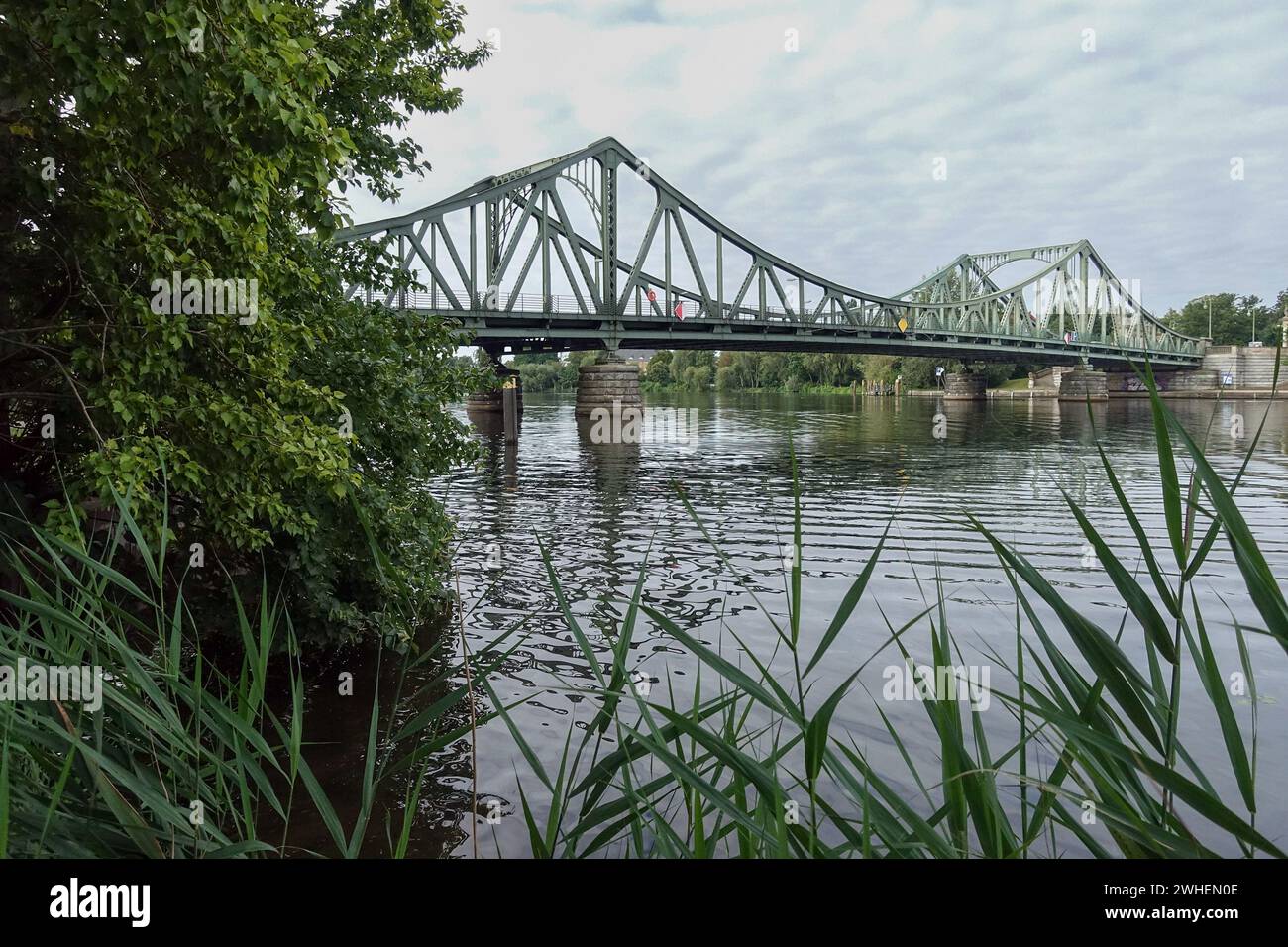 '11.08.2023, Germany, Berlin, Berlin - Glienicker Bridge. 00S230811D165CAROEX.JPG [MODEL RELEASE: NOT Applicable, PROPERTY RELEASE: NO (c) caro images Stock Photo