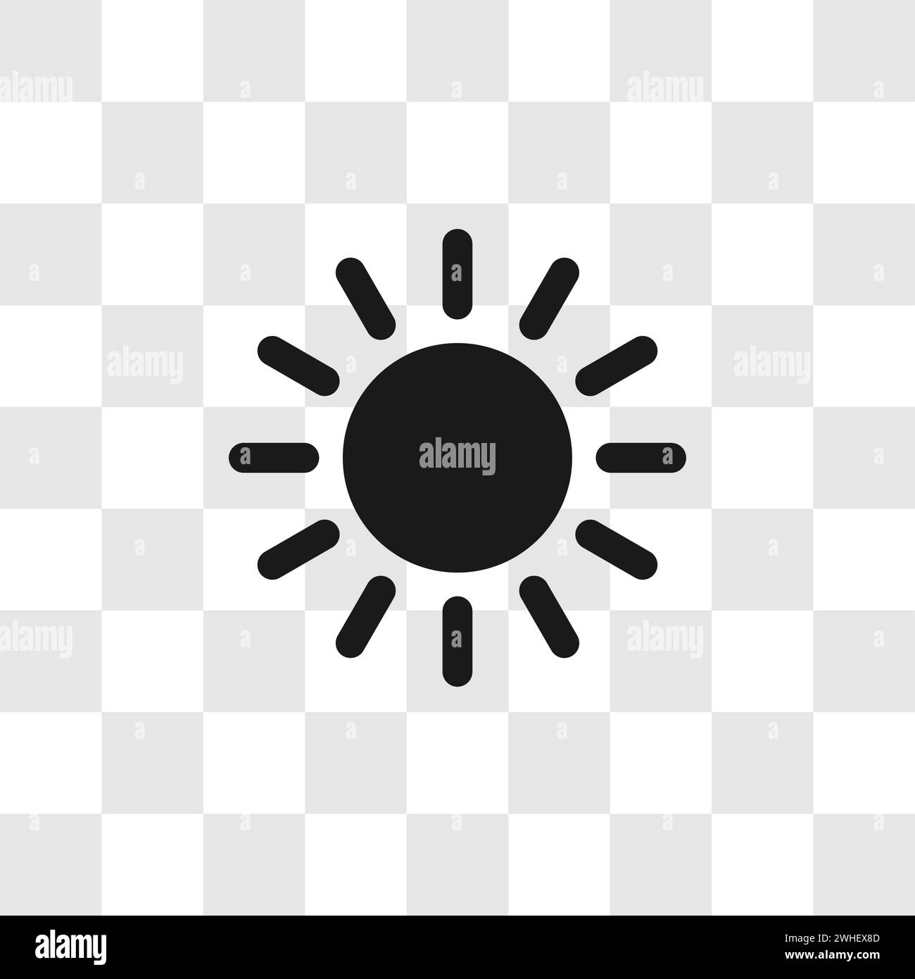 brightness control from bright to dark Stock Vector