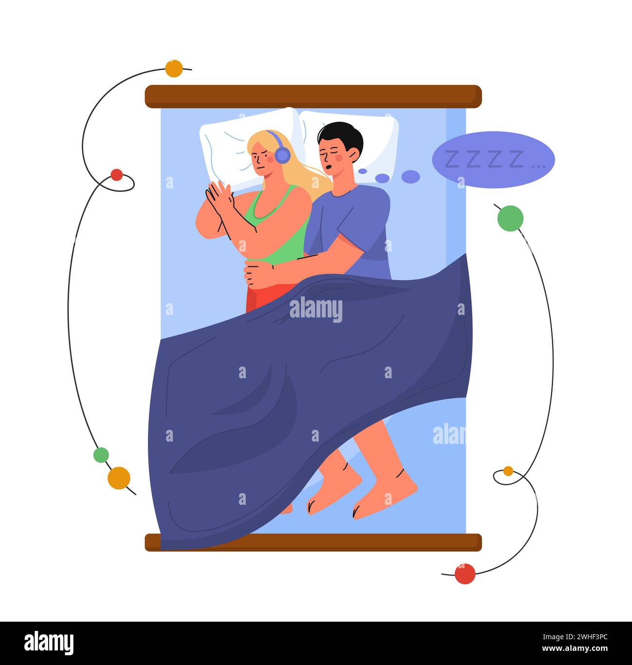 Bed partner Stock Vector Images Alamy