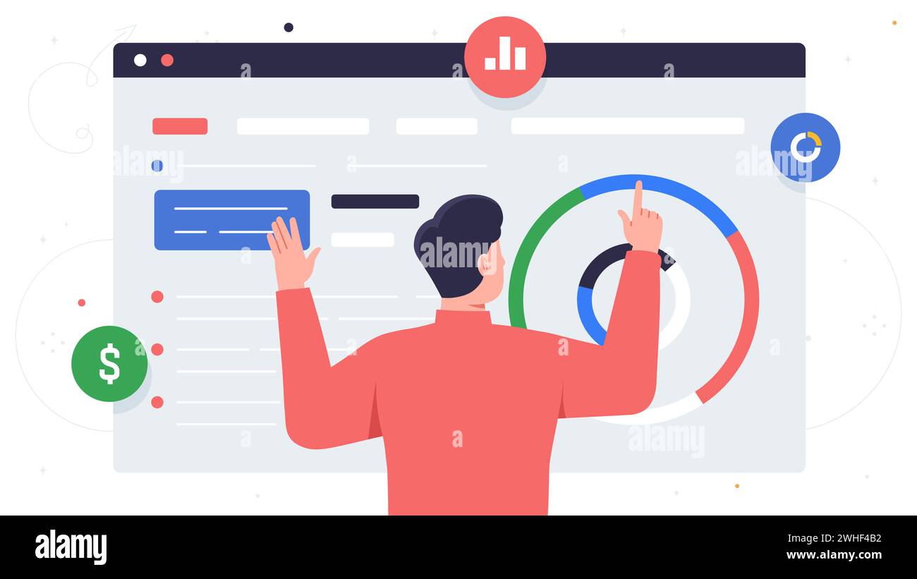 Person create website vector concept Stock Vector Image & Art - Alamy