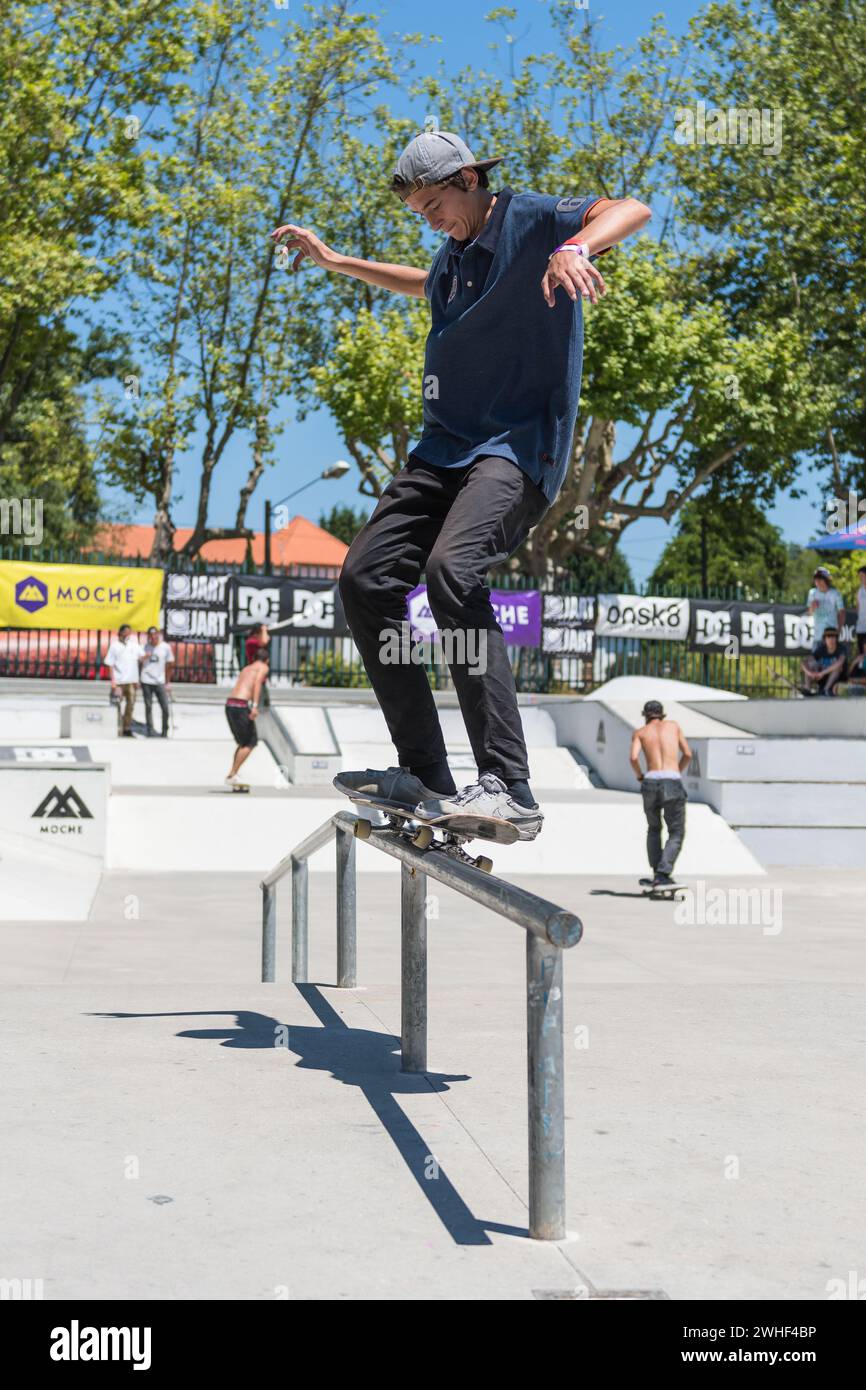 Miguel Pinto during the DC Skate Challenge Stock Photo