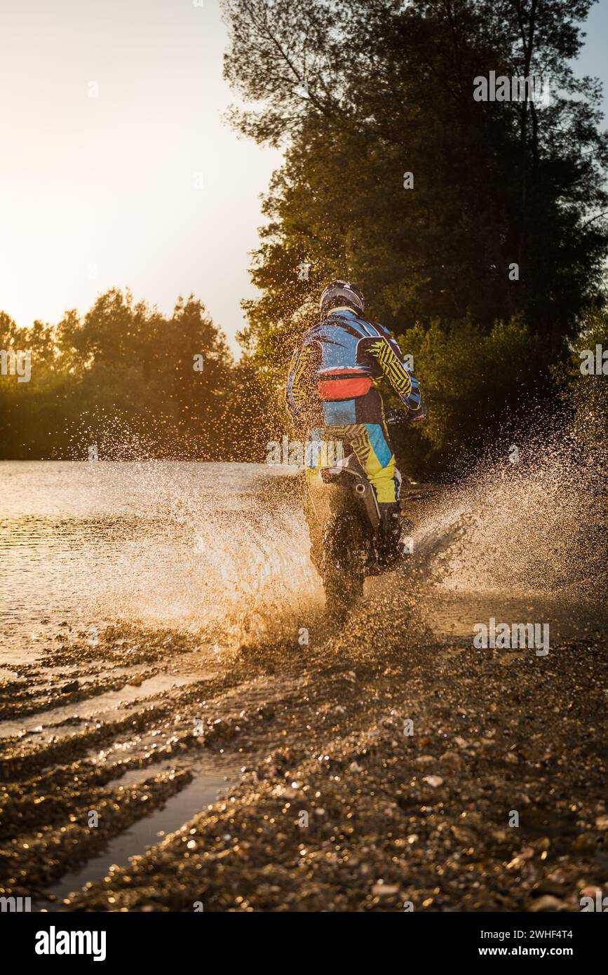 Enduro bike rider Stock Photo - Alamy