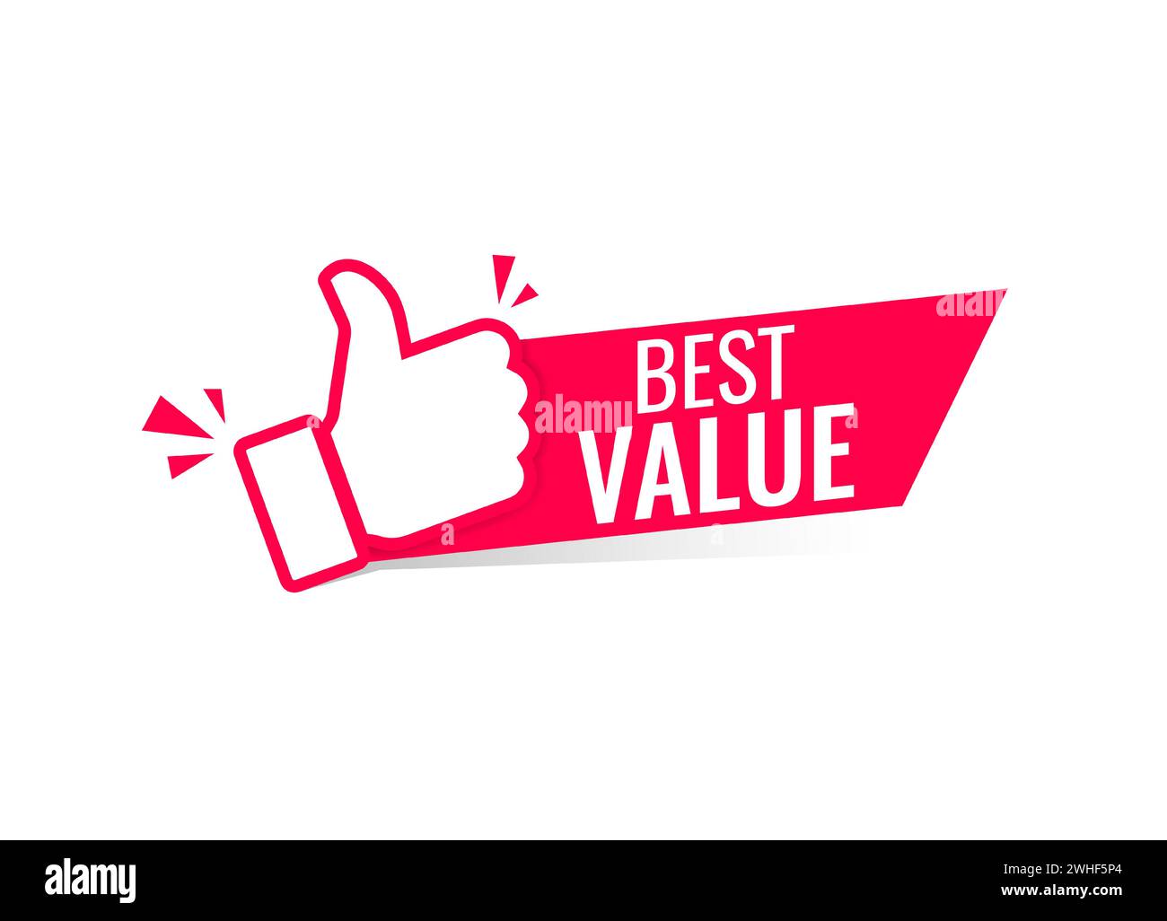 Best value label with thumb up icon Stock Vector Image & Art Alamy