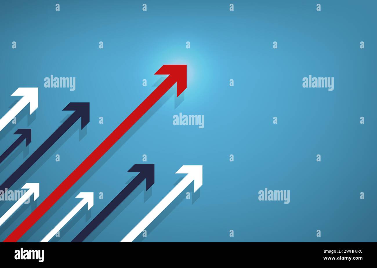 Success concept, business growth with arrow symbol Stock Vector Image ...
