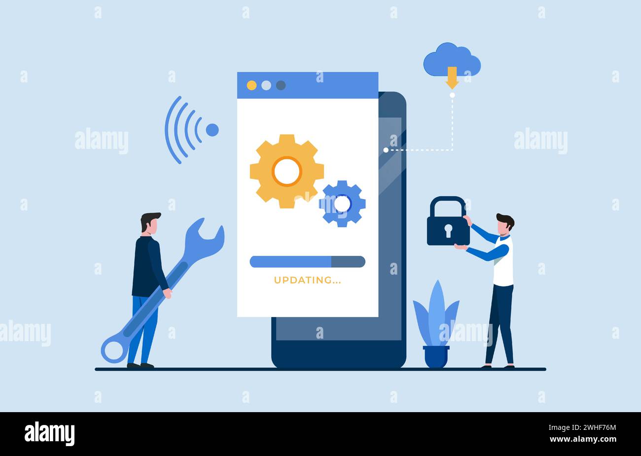 Updated platform Stock Vector Images - Alamy