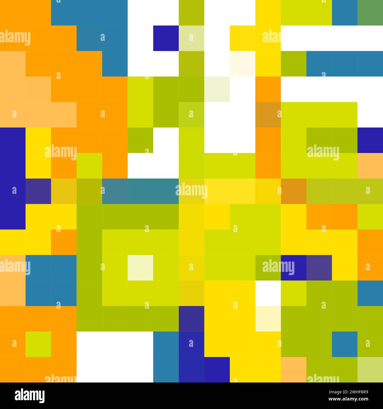 Pixel abstract background. Eco colours pattern. Mosaic from square. Stock Vector