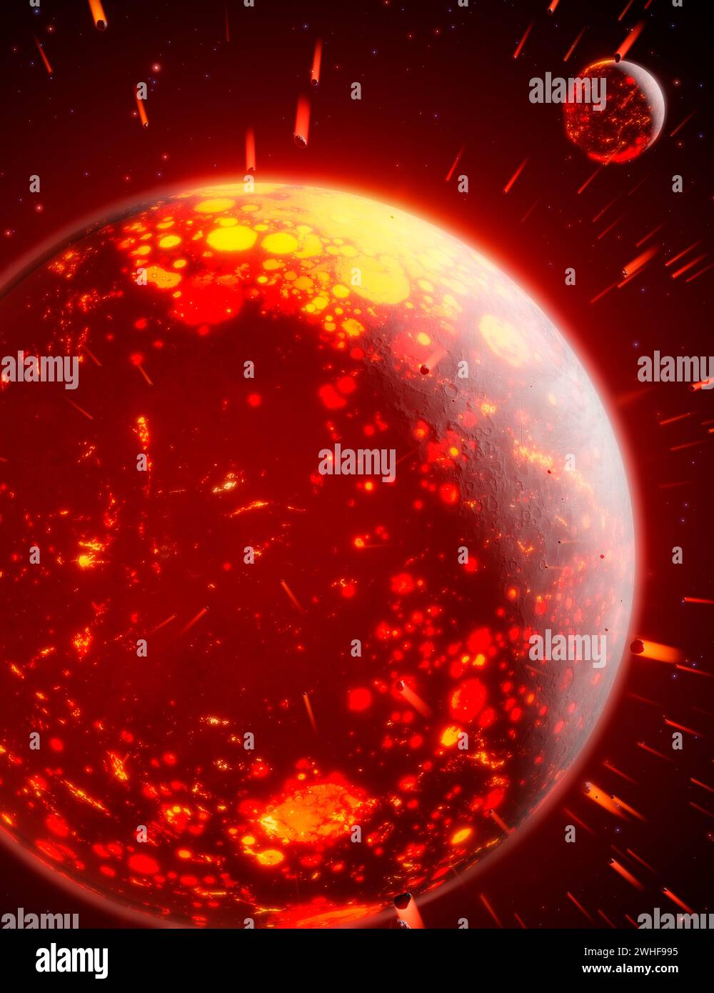 Heavy Bombardment Stock Photo