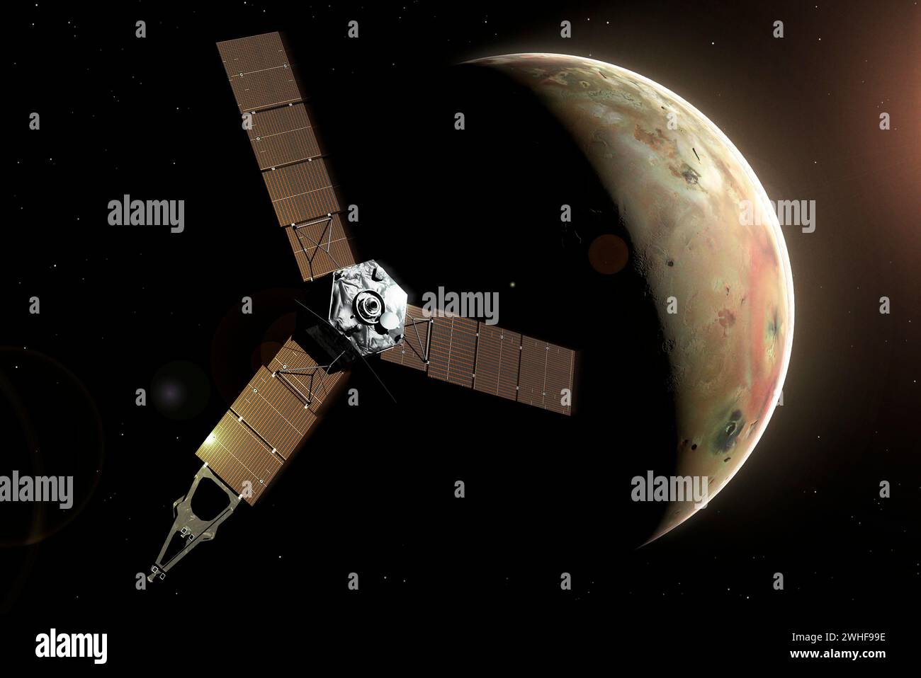Artwork of Juno at Io Stock Photo