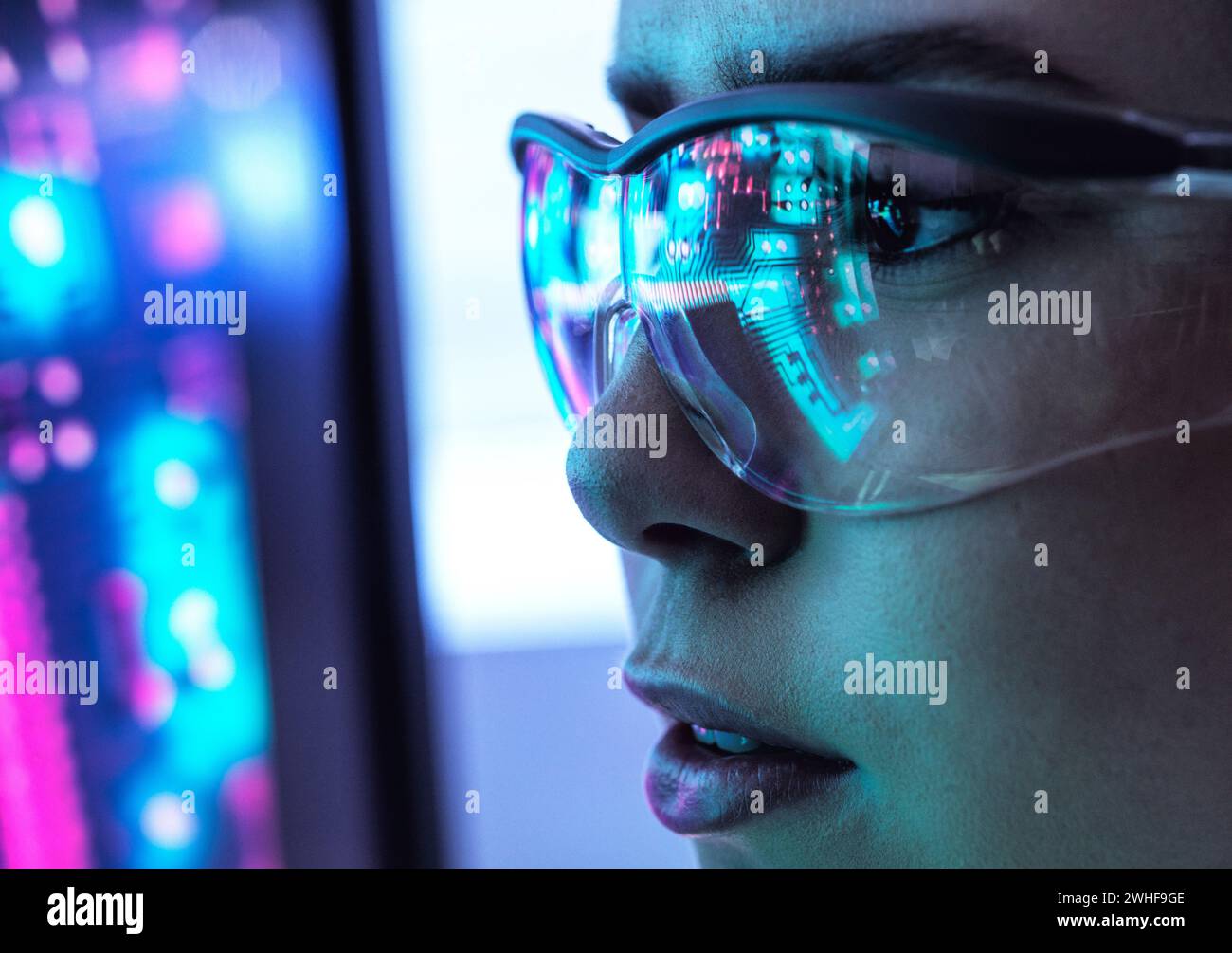 AI engineering, conceptual image Stock Photo