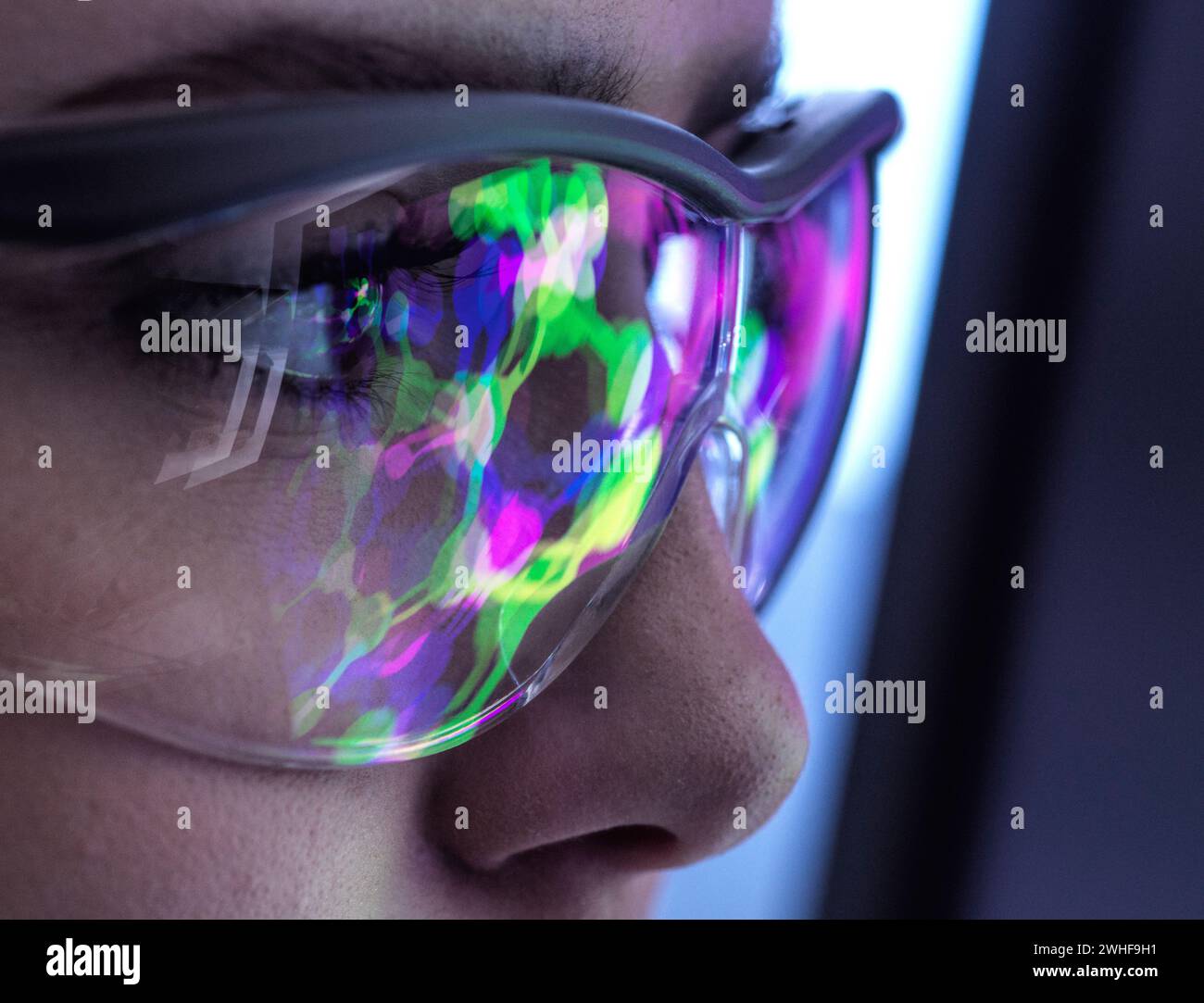 AI in chemistry, conceptual image Stock Photo