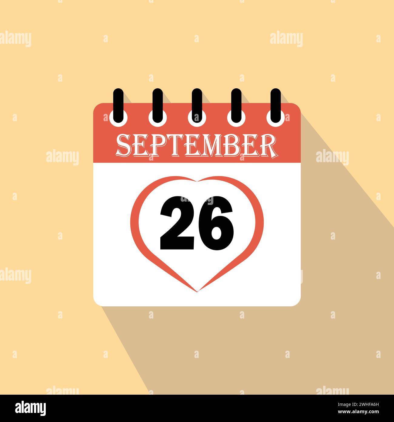 icon-calendar-day-26-september-26-days-of-the-month-vector