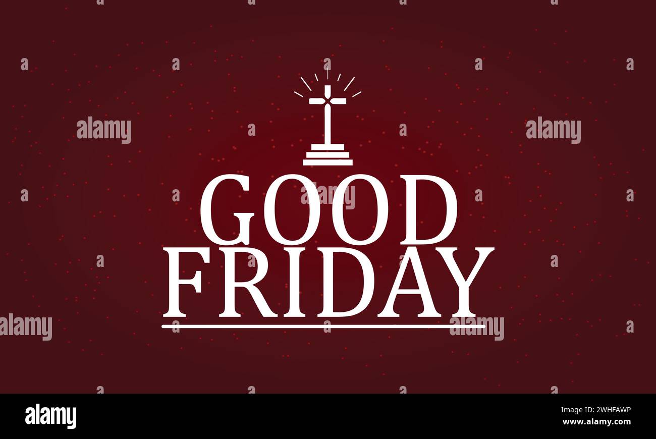 Good Friday Stylish Text illustration design Stock Vector