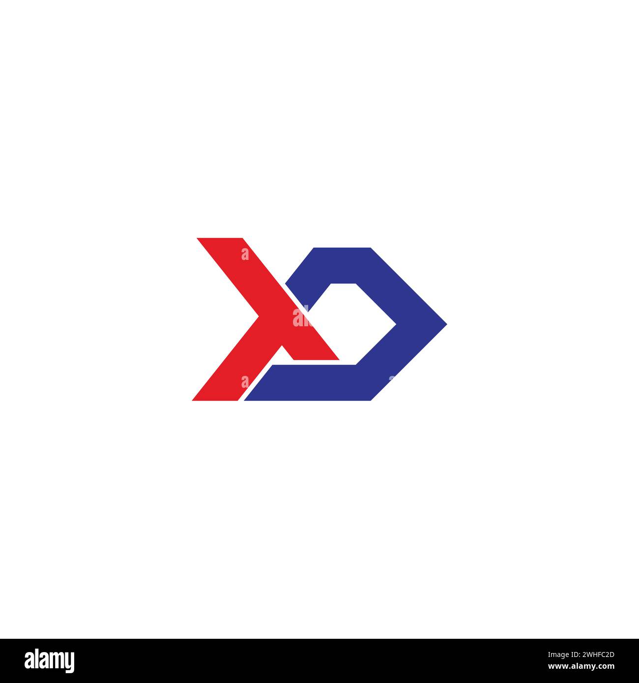 letter td arrow geometric simple logo vector Stock Vector