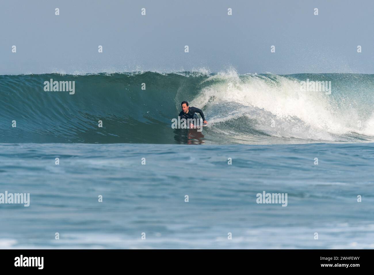Bodyboarder in action Stock Photo - Alamy
