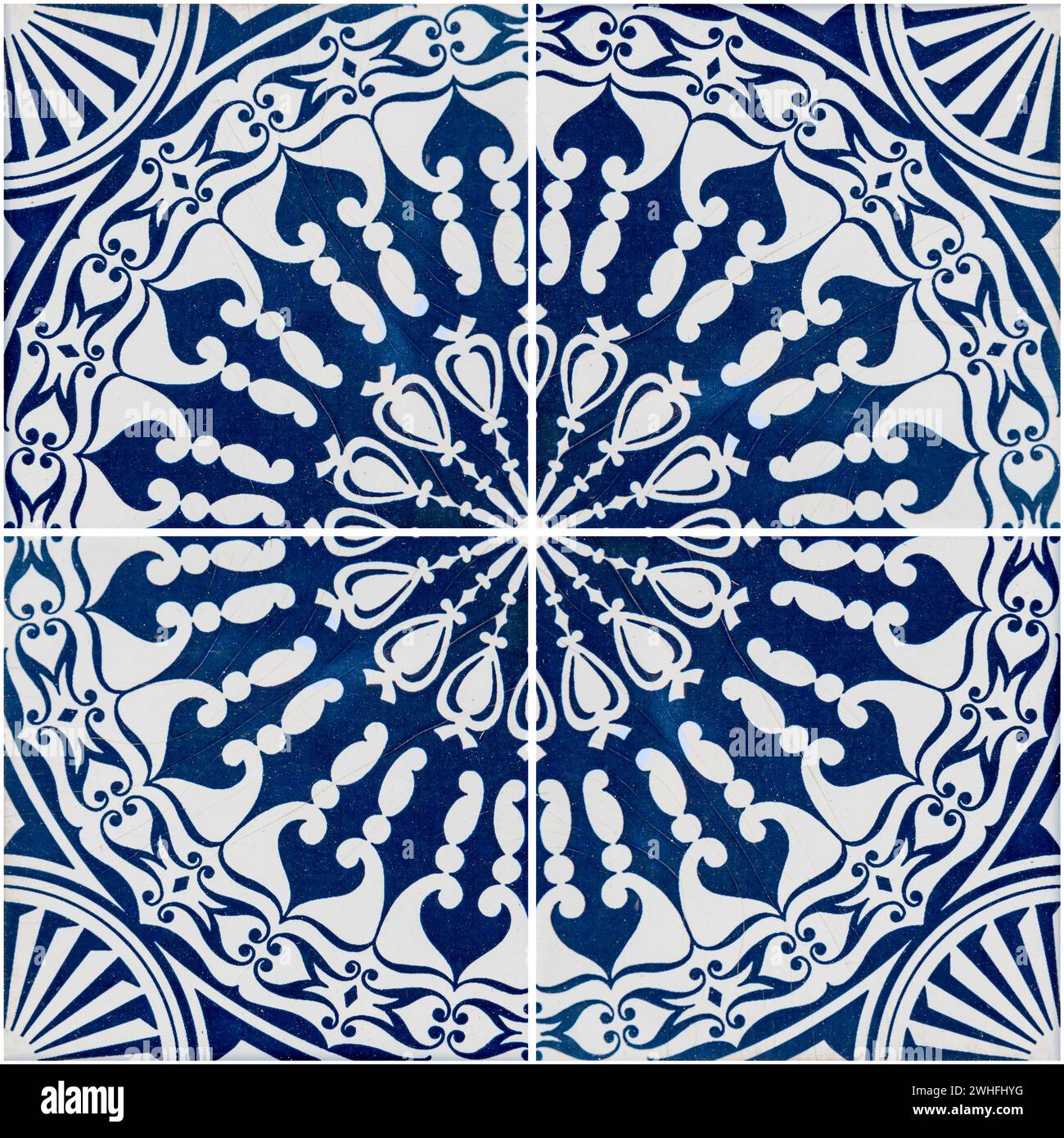 Traditional Portuguese glazed tiles Stock Photo Alamy
