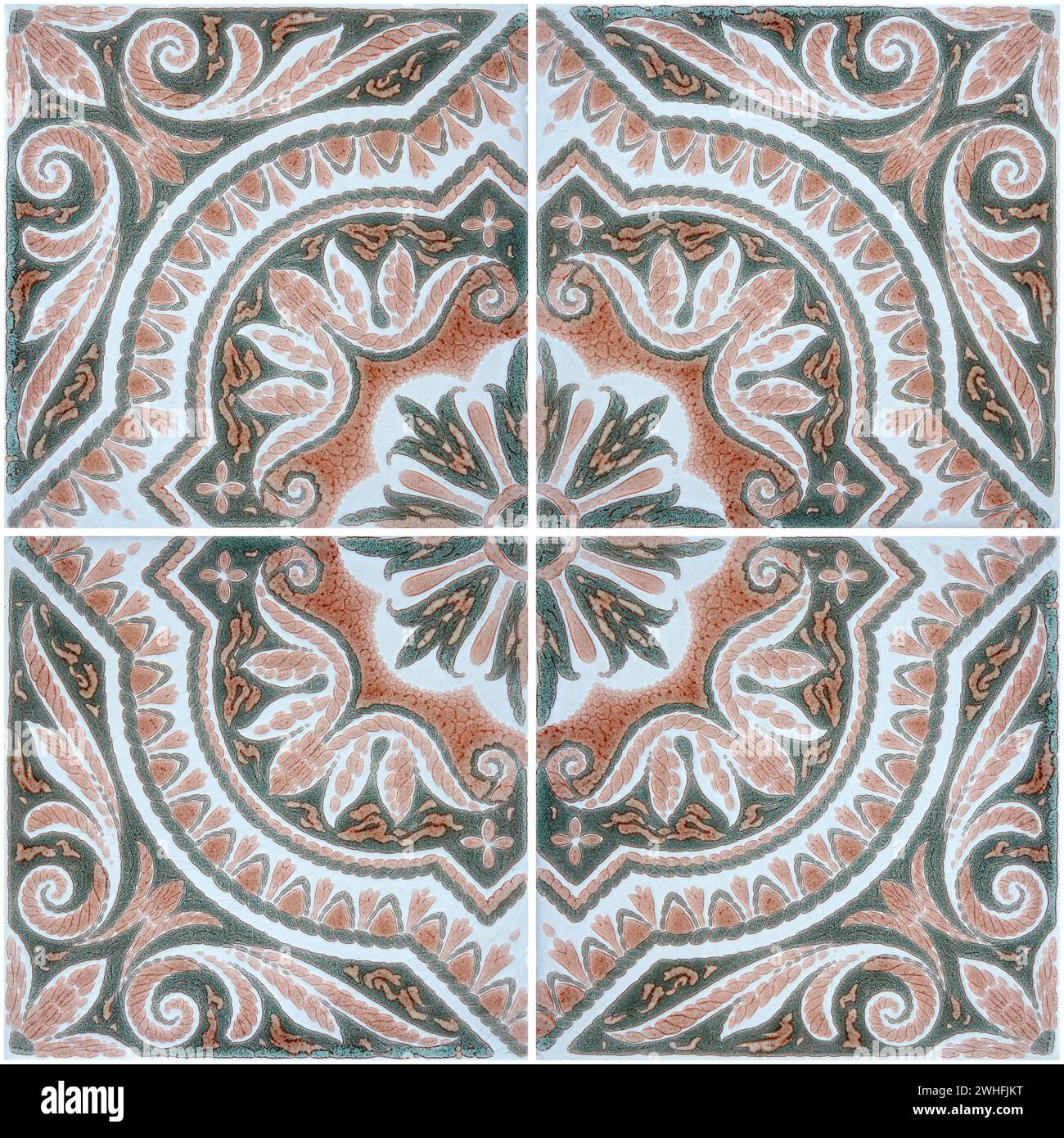 Traditional Portuguese glazed tiles Stock Photo - Alamy