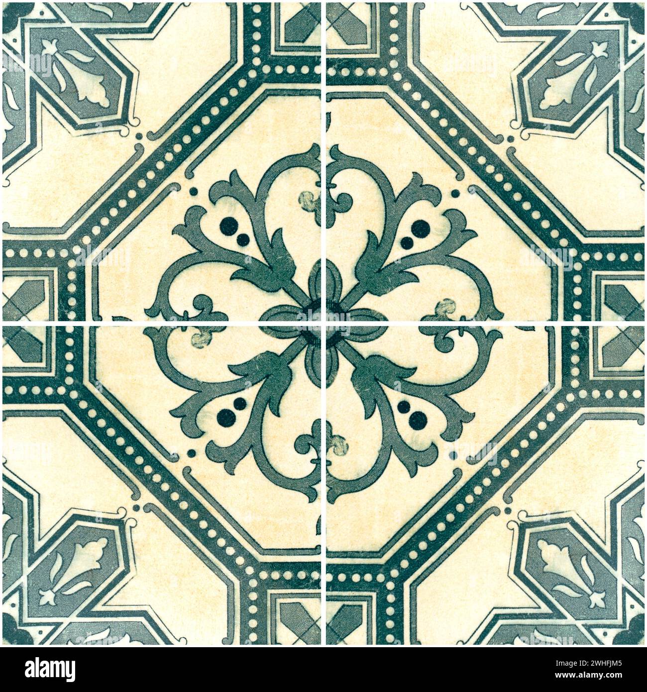 Traditional Portuguese glazed tiles Stock Photo - Alamy