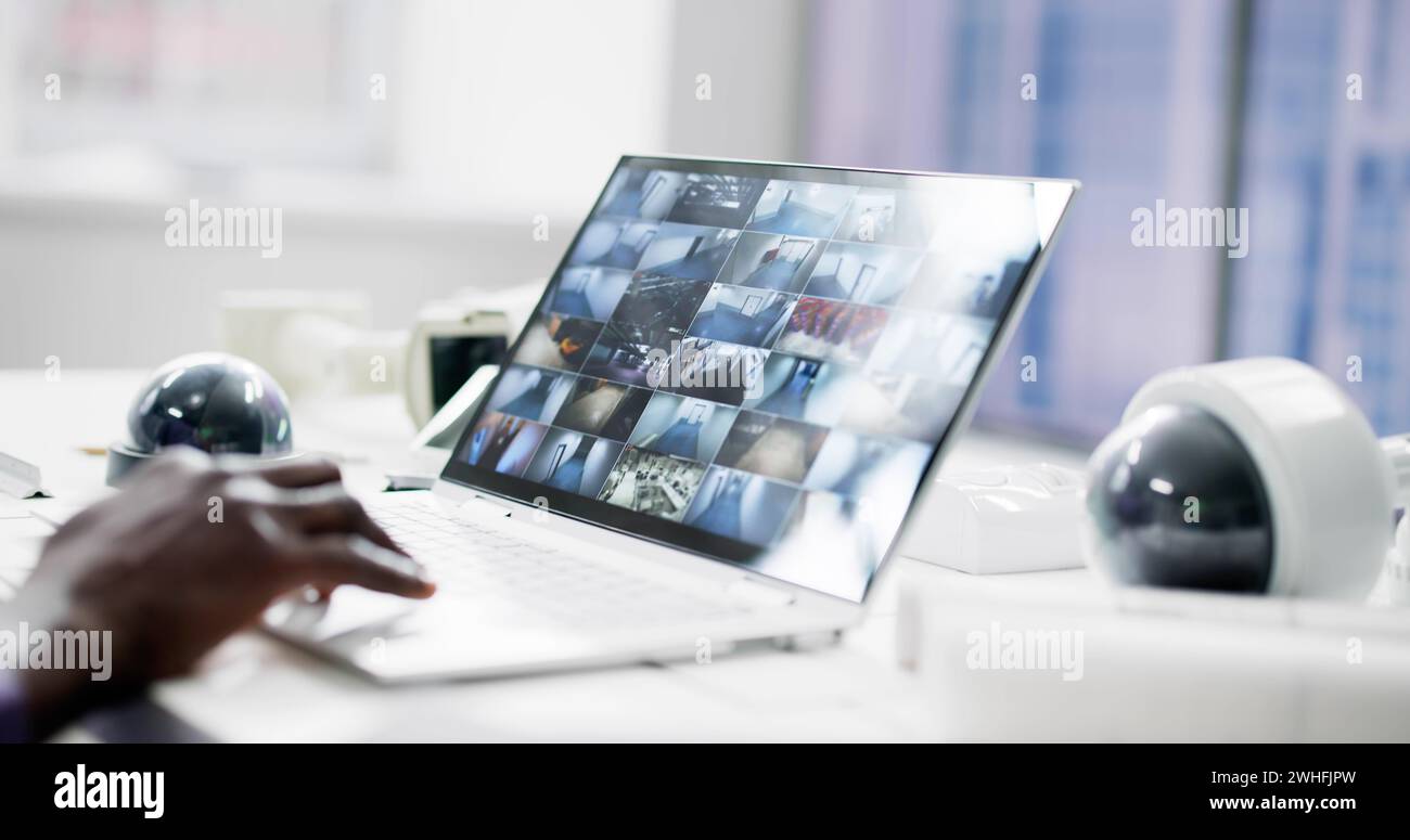CCTV Security System Alarm Home Office Equipment Stock Photo