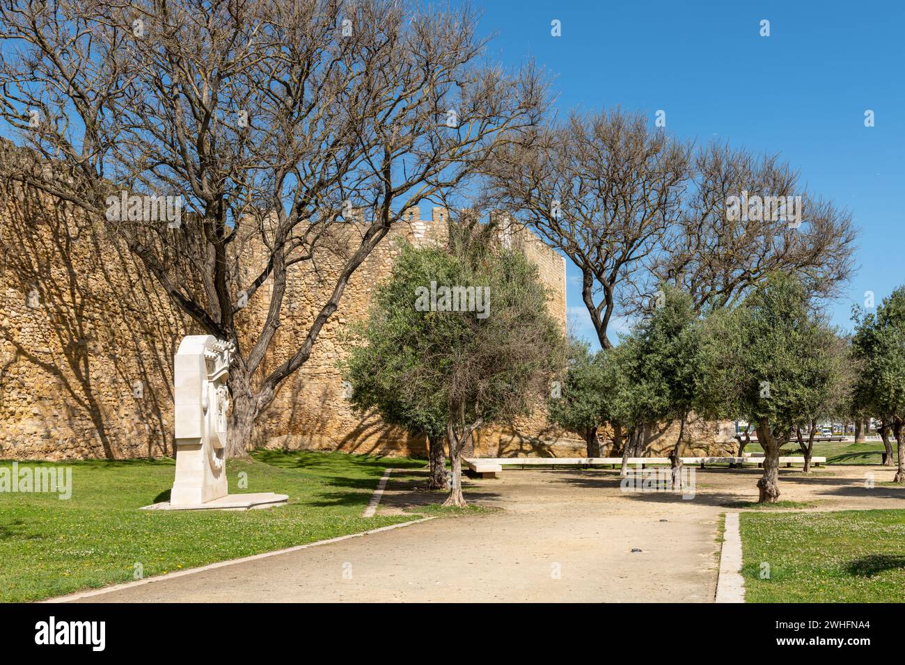 Garden near the Governors Castle Stock Photo