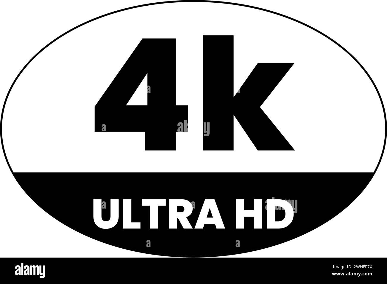 full 4k video resolution icon Stock Vector Image & Art - Alamy