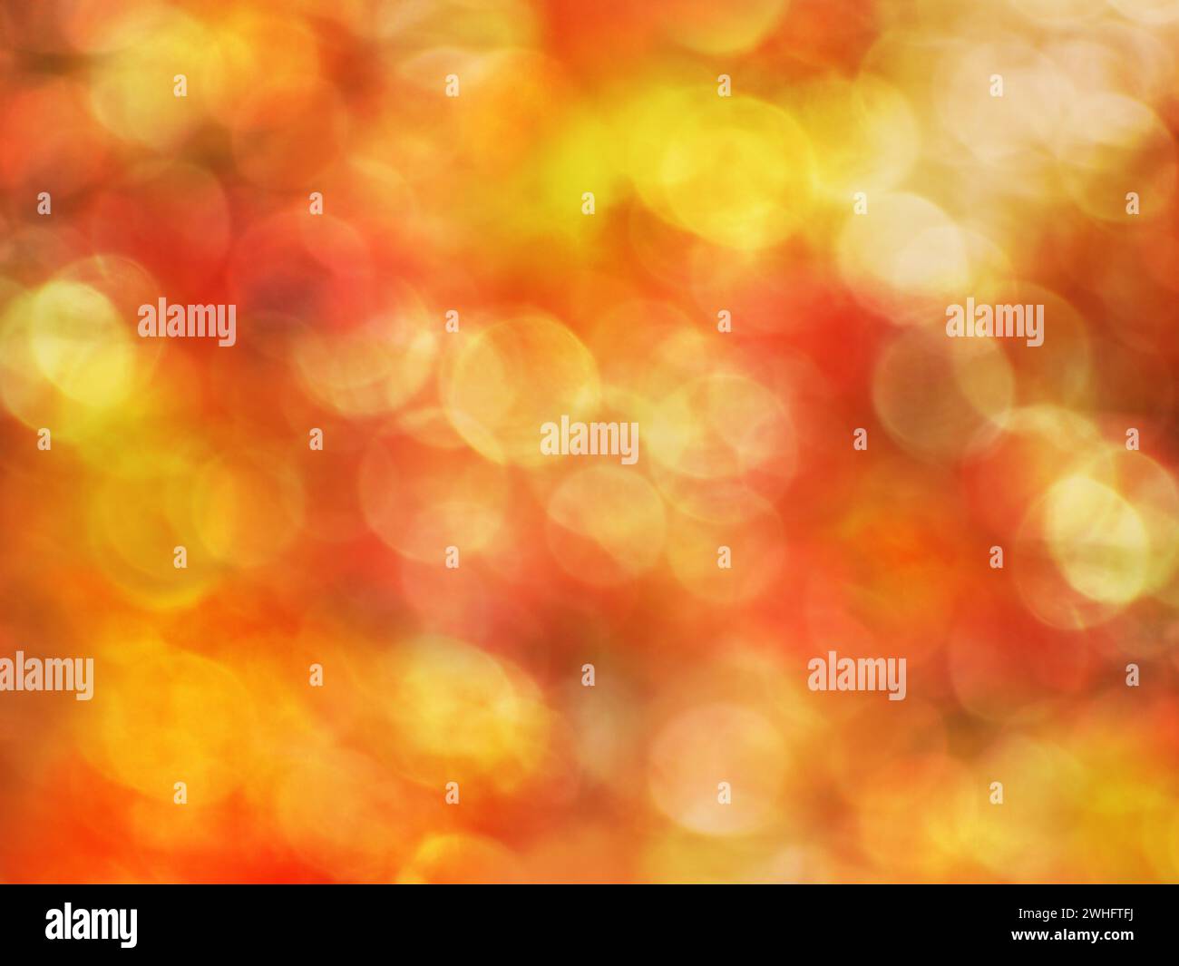 Abstract background image in orange with bokeh effect Stock Photo