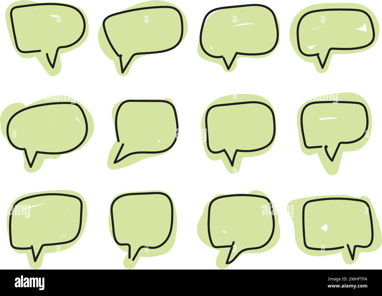speech bubble on white background Stock Vector Image & Art - Alamy