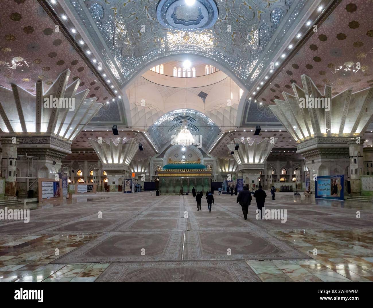 tomb of Ruhollah Khomeini, Behesht-e Zahra, Tehran, Iran Stock Photo