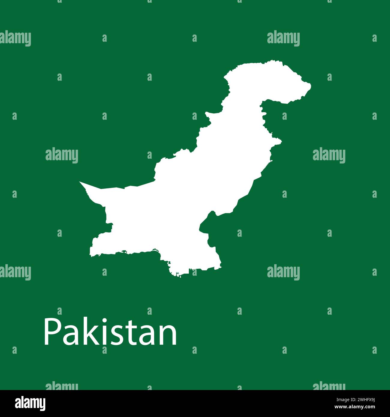 Pakistan map icon vector illustration design Stock Vector