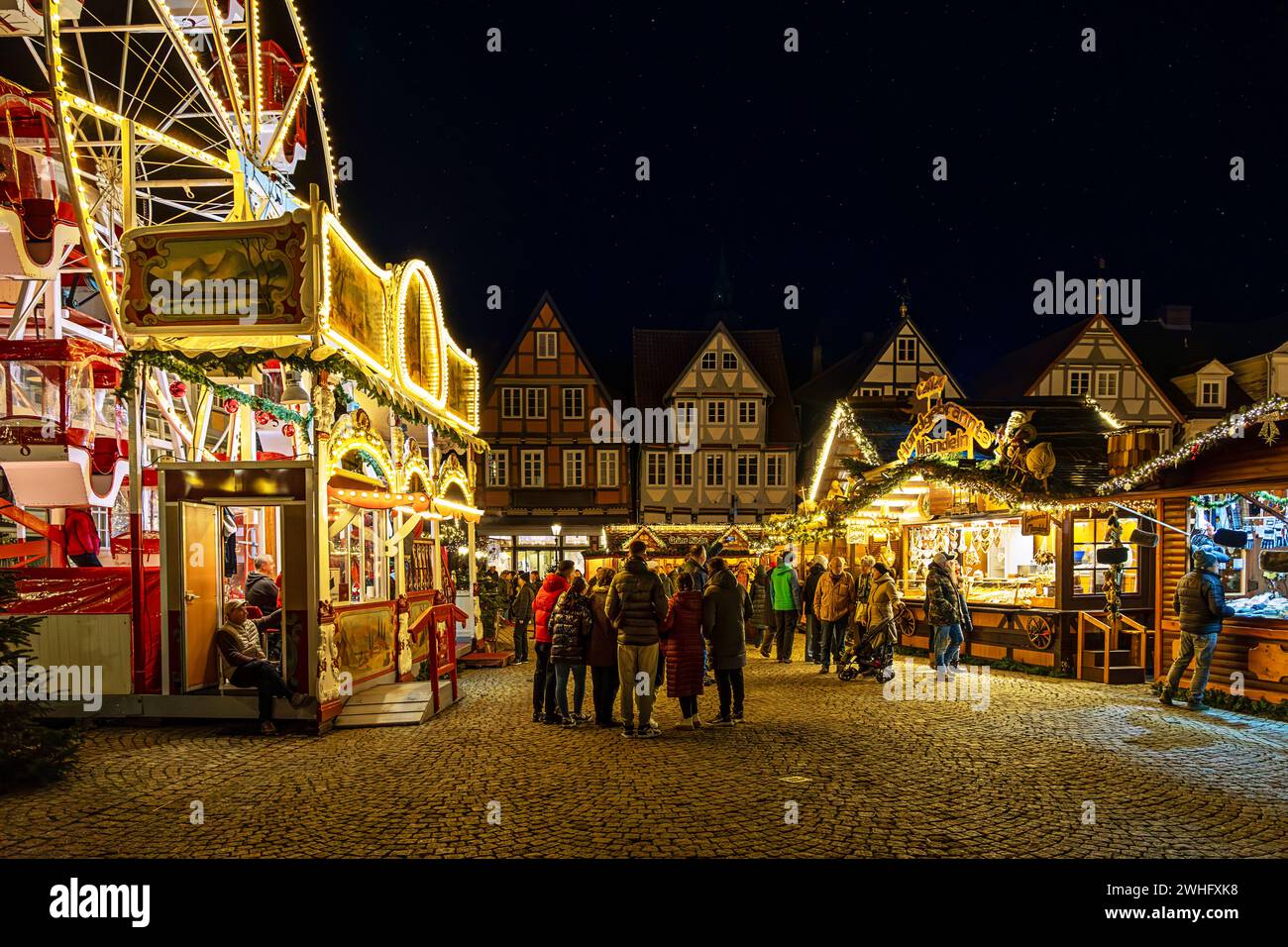 Christmas market in Celle Stock Photo