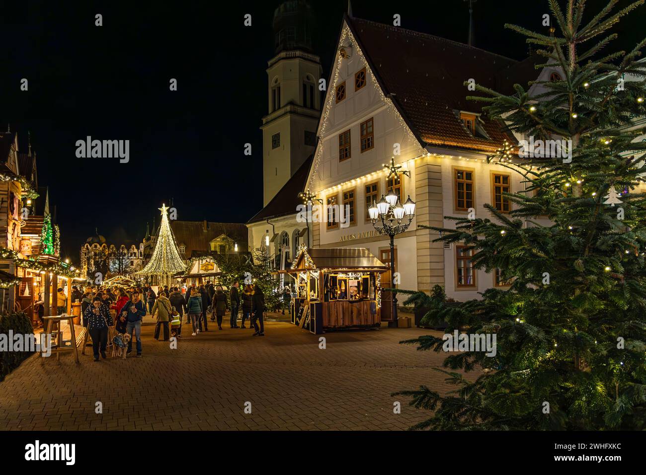 Christmas market in Celle Stock Photo