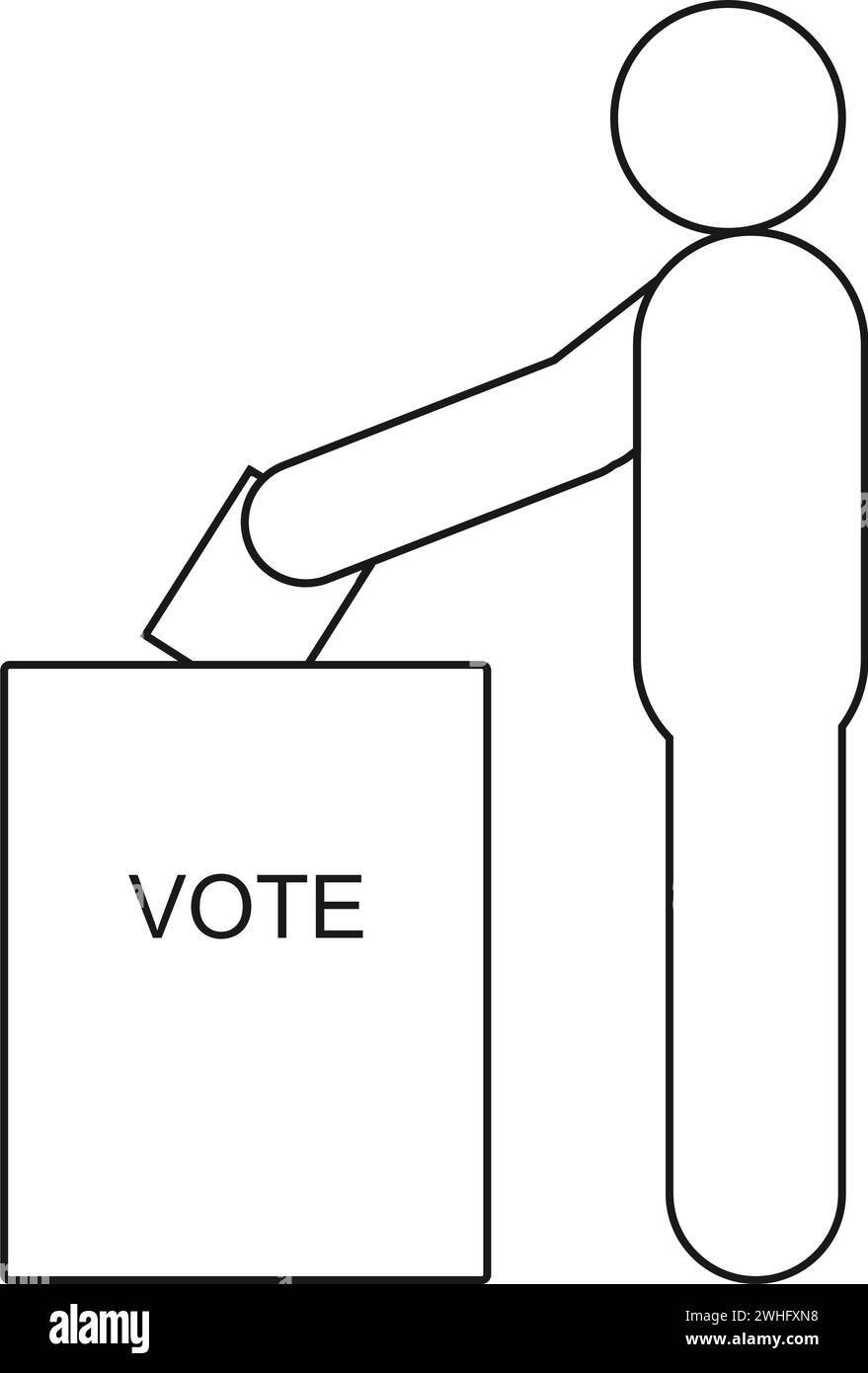 general election icon vector illustration design Stock Vector